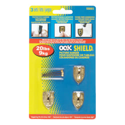 HILLMAN OOK Shield Picture Hanger 20 lb 3 pk