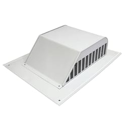 Master Flow 5.5 in. H X 16 in. W X 20.5 in. L White Aluminum Roof Vent
