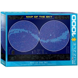 Eurographics Map of the Sky Jigsaw Puzzles Multicolored 1000 pc