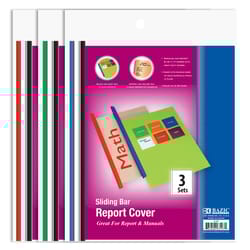 Bazic Products 13.58 in. W X 10.28 in. L Sliding Bar Report Cover