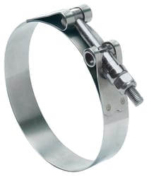 Ideal Tridon 2 in to 2.31 in. SAE 200 Silver Hose Clamp With Tongue Bridge Stainless Steel Band T-Bo