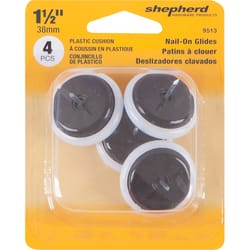 Shepherd Hardware White Plastic Chair Glide 4 pk