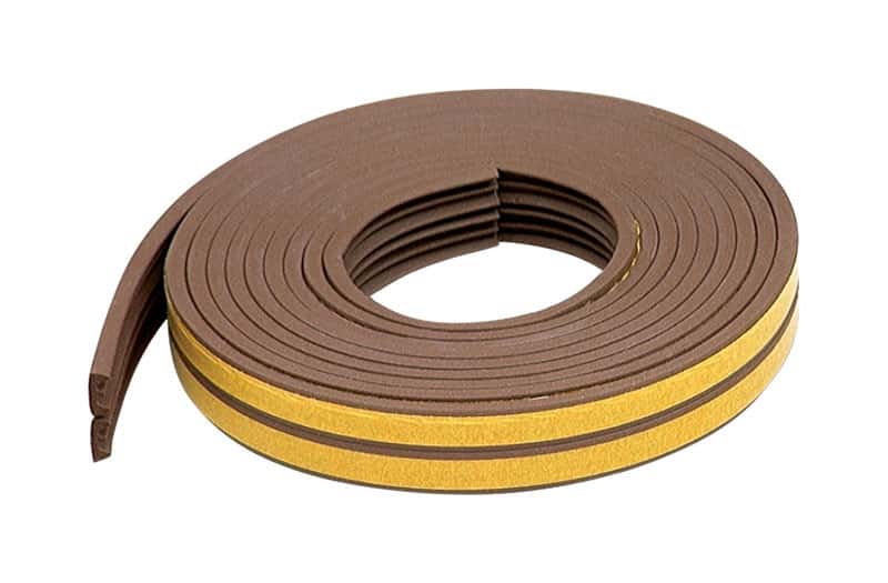 MD Building Products Brown Rubber Weather Stripping Tape For Doors and