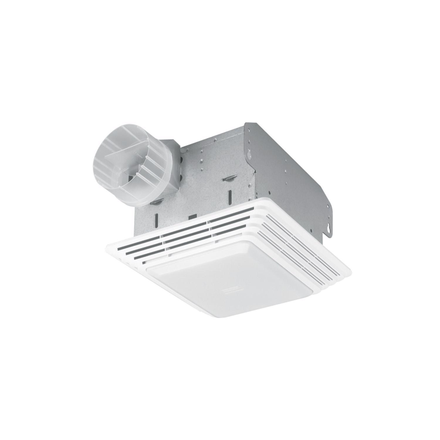 Broan-NuTone 50 CFM 2.5 Sones Bathroom Ventilation Fan with Lighting Uae Electronic uaeelectronic.com