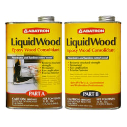 Abatron LiquidWood Transparent Clear Epoxy Wood Consolidant Kit 2 qt