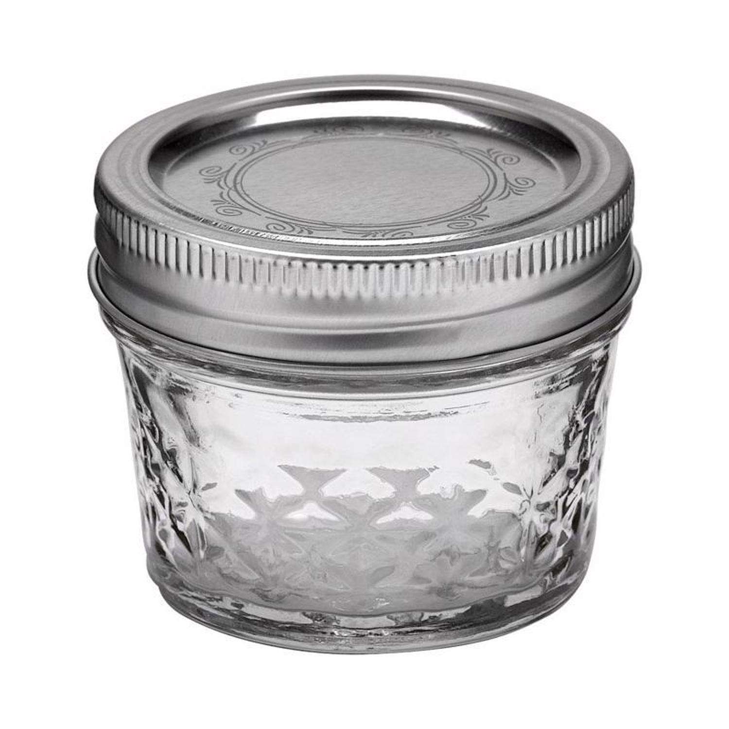 Ball Quilted Crystal Regular Mouth Jelly Jar 4 oz 12 pk Mfr