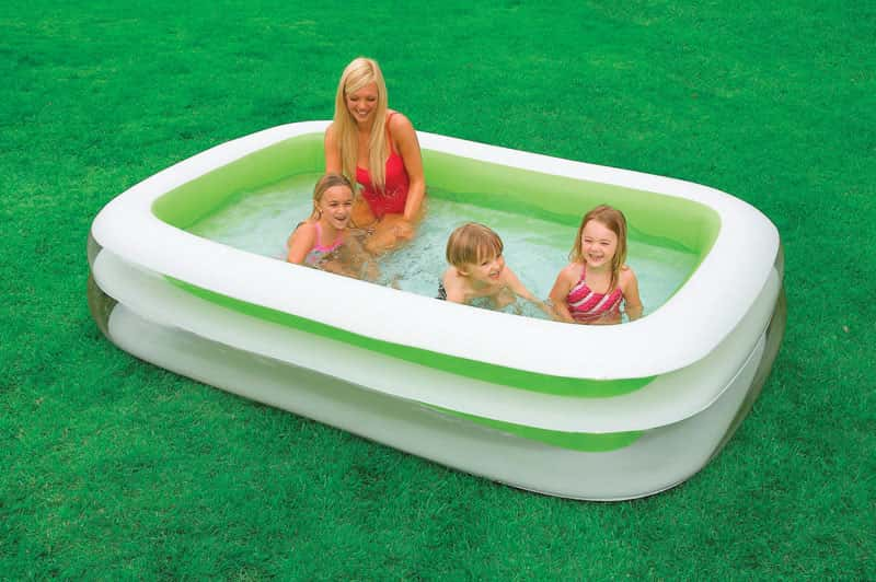 Rectangular kiddie best sale pool plastic