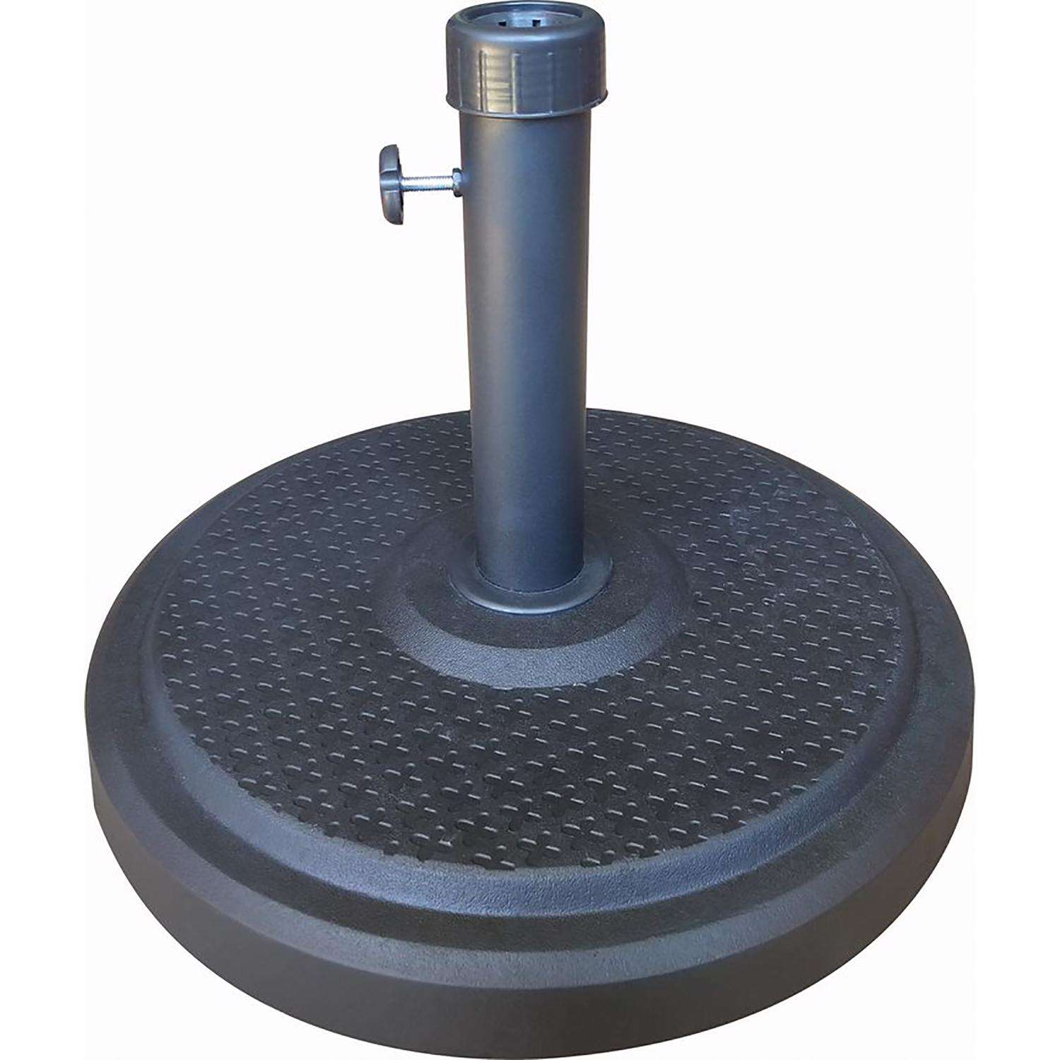 Bond Black Round Envirostone Umbrella Base Ace Hardware