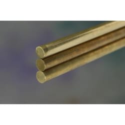 K&S 0.020 in. D X 12 in. L Brass Rod 5 pk