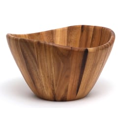 Lipper International 12 oz Acacia Wood Wavy Serving Bowl 1 pk