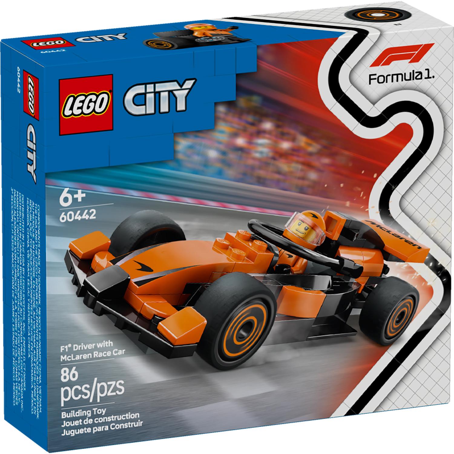 LEGO City F1 Driver with McLaren Race Car Building Toy Multi