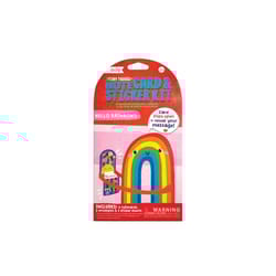OOLY Tiny Tadas Hello Rainbows Note Cards and Sticker Set Multicolored