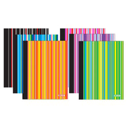Bazic Products 9-3/4 in. W X 7-1/2 in. L College Ruled Stitched Assorted Stripes Composition Book
