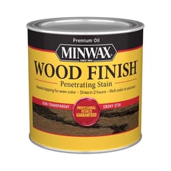 Minwax Wood Finish Semi-Transparent Ebony Oil-Based Penetrating Wood Stain 1/2 pt