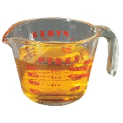 Pyrex 1 cups Glass Clear Measuring Cup