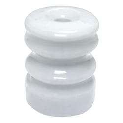 Zareba Multi-Groove Wood Post Ceramic Insulators White