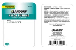Jandorf 1-1/2 in. Nylon Bushing 2 pk