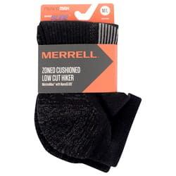 Merrell Unisex Zoned Low Cut Hiker M/L Socks Black
