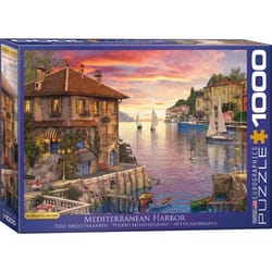 Eurographics Mediterranean Harbor Jigsaw Puzzle Multicolored 1000 pc