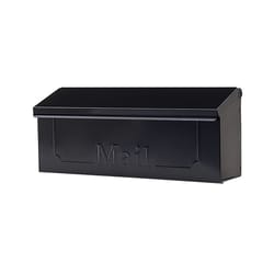 Architectural Mailboxes Townhouse Classic Galvanized Steel Wall Mount Black Mailbox