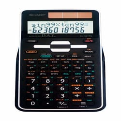 Sharp Black 12 digit Solar Powered Scientific Calculator