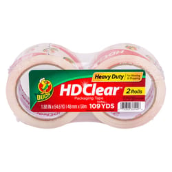 Duck HD Clear 1.88 in. W X 54.6 yd L Heavy Duty Packaging Tape