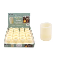 Diamond Visions Beige Vanilla Scent Votive Floating Flameless Candle