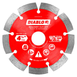 Diablo 4-1/2 in. D X 7/8 in. Diamond Masonry Cut-Off Disc 1 pk