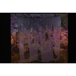 Celebrations Halloween Purple 48 ct LED Prelit Hanging Gauze Lights