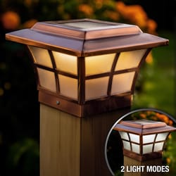 Classy Caps Solar Powered 0.33 W LED Post Cap Light 1 pk