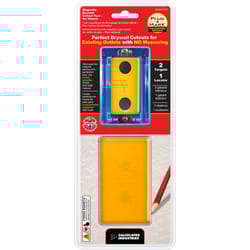 Calculated Industries Plug Mark Plastic Magnetic Drywall Cutout Tool 4.75 in. W X 11 in. L