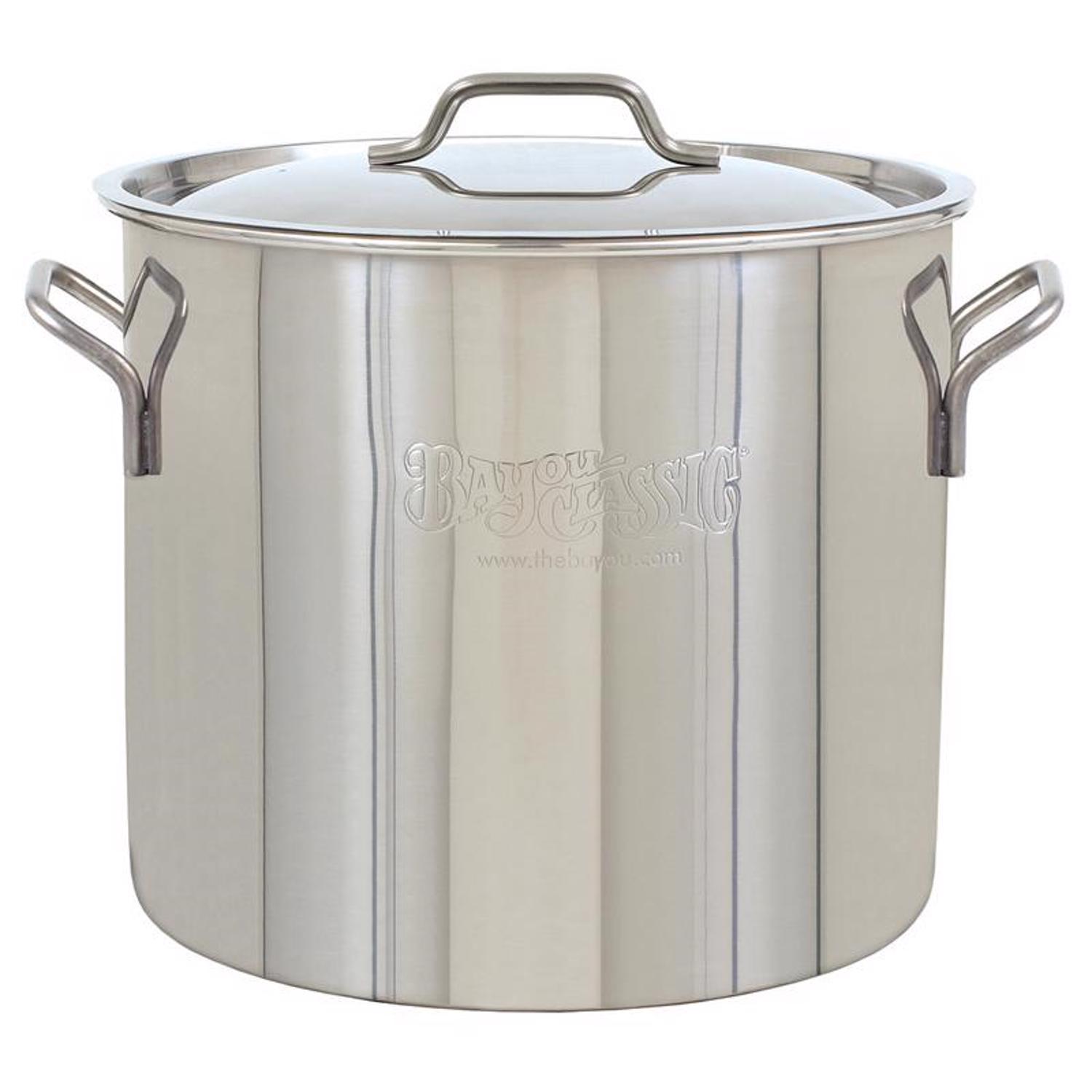 Fleur De Lis Aluminum Boiling Pot 80 qt Silver - Ace Hardware