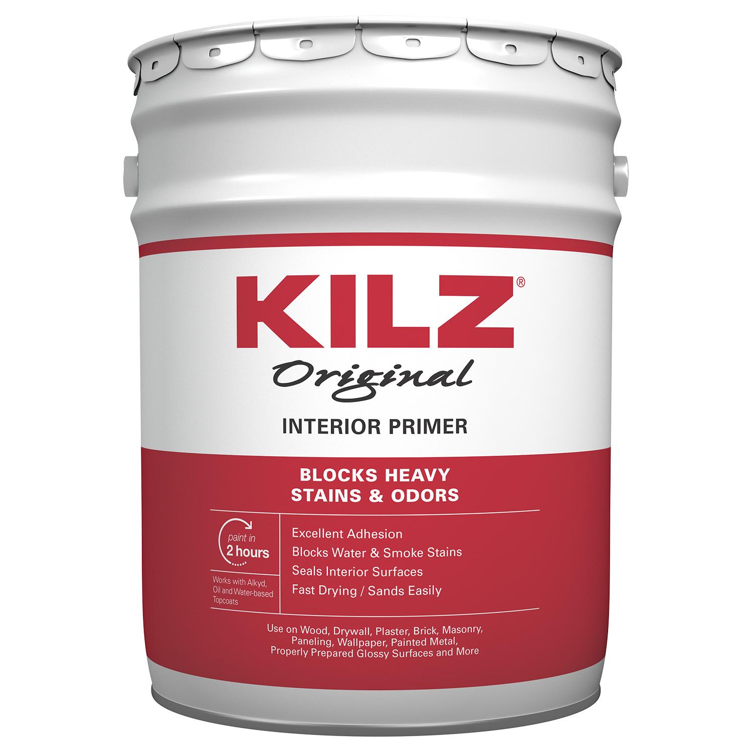 KILZ Original White Flat Oil-Based Alkyd Oil Primer 5 gal -  10030