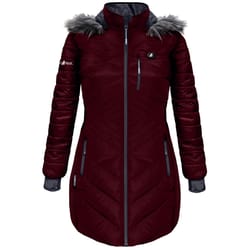 ActionHeat XL Long Sleeve Women's Full-Zip Heated Jacket Kit Wine