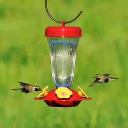 Perky-Pet Hummingbird 16 oz Plastic Petunia Top Nectar Feeder 4 ports