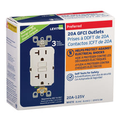 GFCI Quad Outlet Box: Right Angle Plug with 4 Outlets, Auto Reset