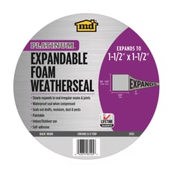 M-D BUILDING PRODUCTS Platinum Black Foam Weatherseal For Multi-Purpose 8 ft. L X 1.5 in.