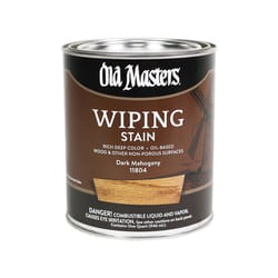 Old Masters Semi-Transparent Dark Mahogany Oil-Based Wiping Stain 1 qt