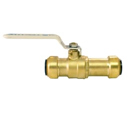 Apollo Tectite 3/4 in. Brass Push Fit Slip Ball Valve Standard Port Quarter-Turn Lever For Potable W