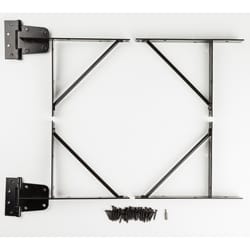 National Hardware 3.74 in. L Black Steel Anti-Sag Gate Kit 1 pk