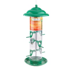 Belle Fleur Wild Bird 4.1 lb Metal/Plastic Tube Bird Feeder 6 ports