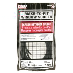 Prime-Line 0.19 in. D X 300 in. L Screen Spline