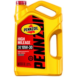 Pennzoil High Mileage 10W-30 Gasoline Conventional Motor Oil 5 qt 1 pk