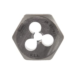 Irwin Hanson High Carbon Steel SAE Hexagon Die 1/4-28 in. 1 pc