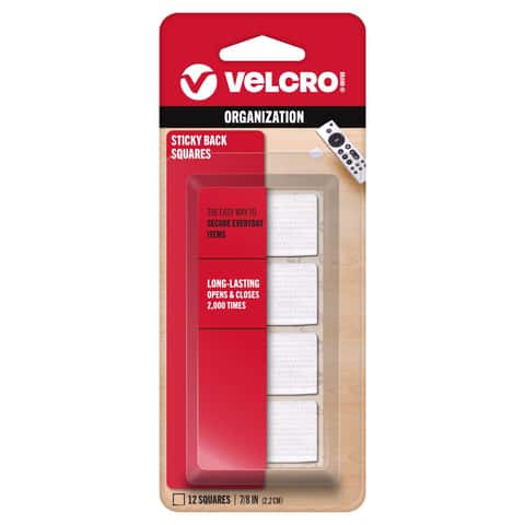 Velcro Brand Hook and Loop Fastener 7/8 in. L 12 pk Velcro Brand Hook and Loop Fastener 7/8 in. L 12 pk
