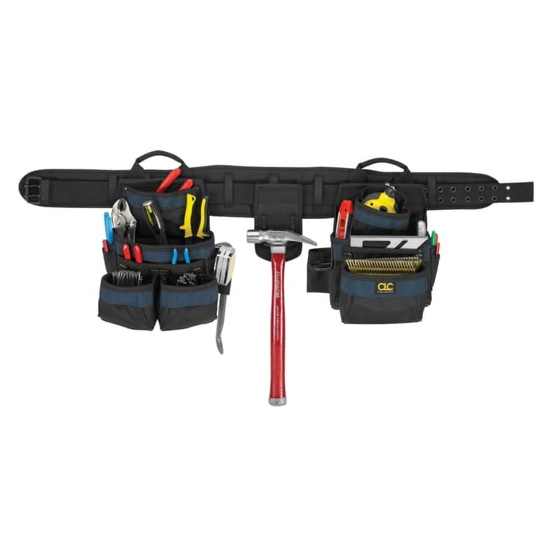 CLC 20 pocket Polyester Fabric Tool Belt 25.25 in. L X 16.25 in. H