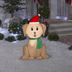 Gemmy Christmas Inflatable Golden Retriever 42 in. Inflatable