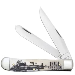 Case Trapper IraqiFreedom Knife Black/Silver 1 pc