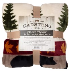 Carstens Inc 68 in. H X 2 in. W X 54 in. L Multicolored Polyester Plush Throw Blanket