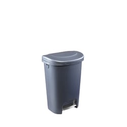 Rubbermaid Premium 13 gal Gray Resin Step-On Trash Can